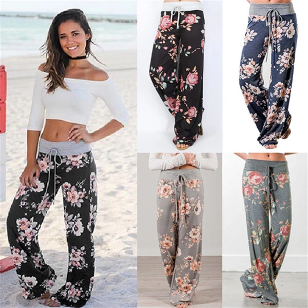 Beautiful and Fancy Printed Women&prime;s Long Pants/Trousers