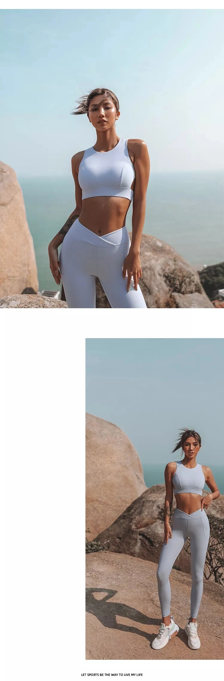 Original Designs Sporstwear Women&prime;s Yoga Fitness Gym Set Breathable Squat Proof Yoga Wear Leggings