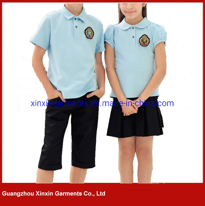 Factory Hot Selling Primary and Secondary School Students Knitting British Style School Uniform OEM (U2308)