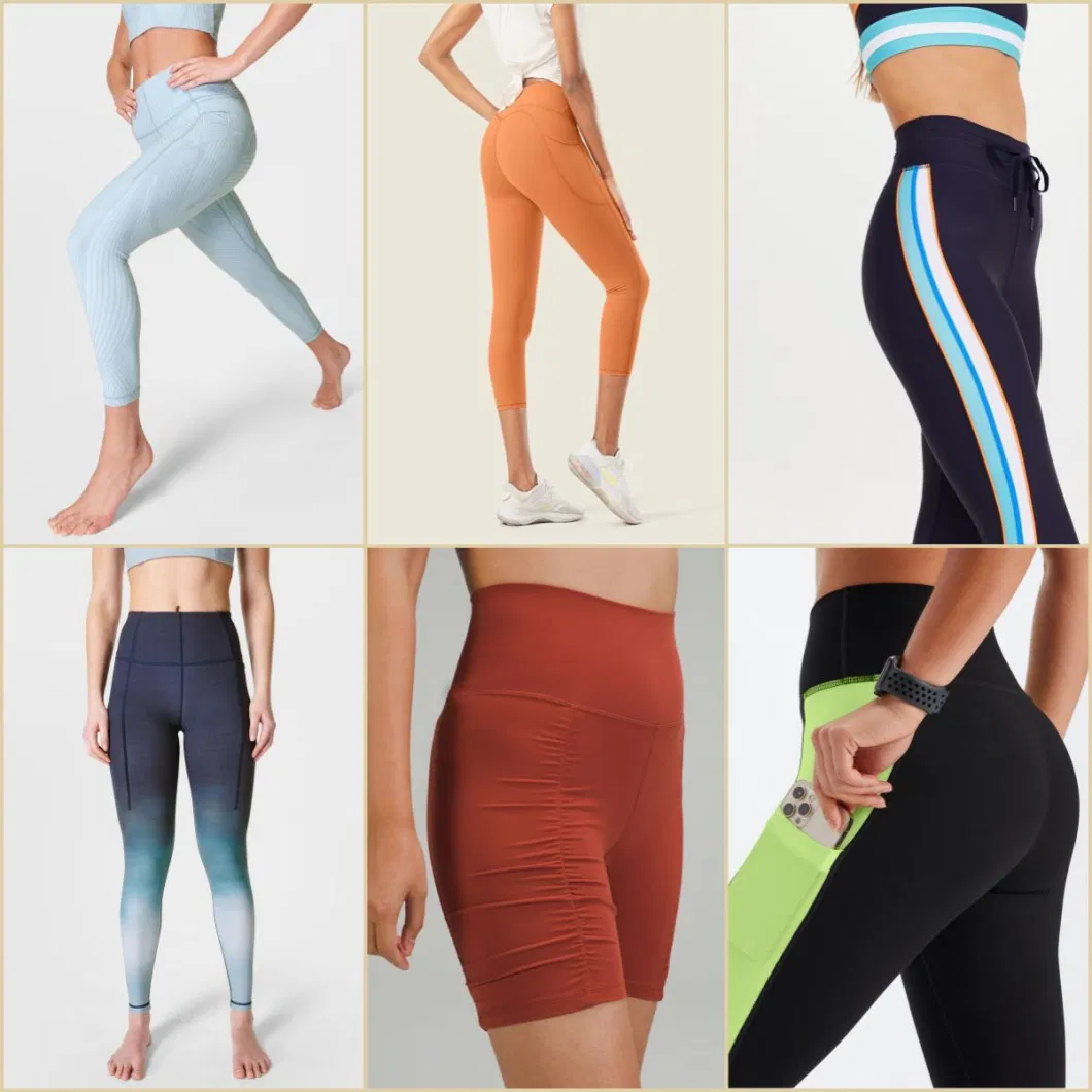 Sportswear Sports Wear Textile Yoga Gym Wear High Waist Fitness Leggings Pants for Ladies Spring Autumn Wholesale