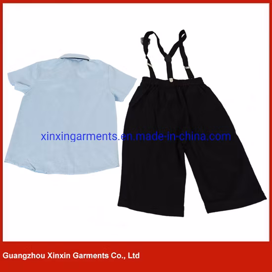Wholesale Short Sleeve White Cotton School Uniform for Students