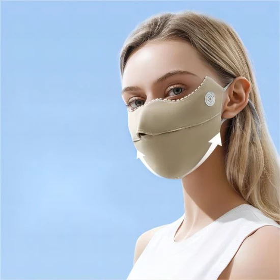 Breathable Ice Silk Headscarf Sunscreen Summer Neck Sunshade Face Mask
