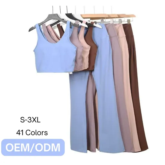 Fashion Sexy Women Fitness Gym Wear Top Fitness Yoga Set