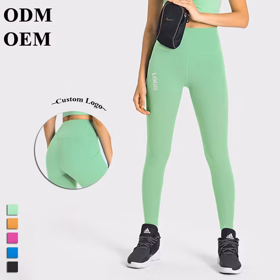 Yoga Leggings Women Clothing Yoga Pants Naked Feeling Jeans Woman High Waist Leggings with Pocket Hip Lifting Fitness Pants