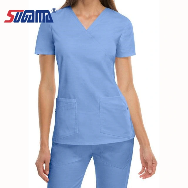 Disposable Different Colors Scrub Suit Set Pants and Tops in a Set