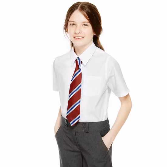 High Quality Polyester / Cotton Boys and Girls School Shirts Uniform