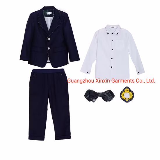 Factory Hot Selling Primary and Secondary School Students Knitting British Style School Uniform OEM (U2308)